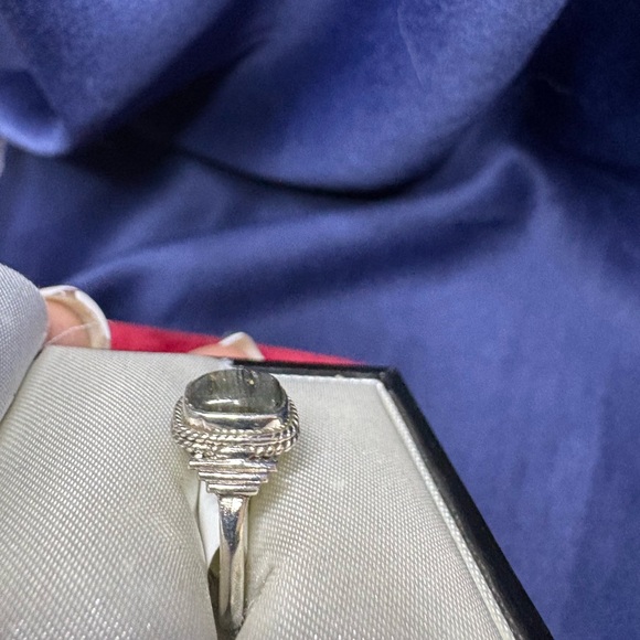 Ring 925 Sterling Silver Blue Labradorite Dainty Vintage Inspired Setting - Picture 6 of 6